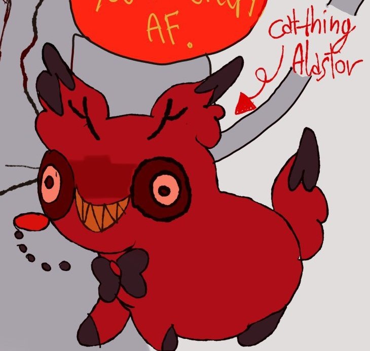 Lunarbunnieee's tweet photo. Weird cat alastor is here -- #HazbinHotelFanart #promowt #AlastorFanart #catthing #CursedCatAlastor https://t.co/KbdQd8seBh