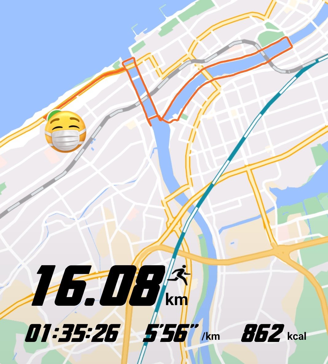 _runner_kazu's tweet photo. 今週は４８ｋｍほど
１６km、６分/㌔切
後はスタミナアップか? https://t.co/J1qHWfrYRg