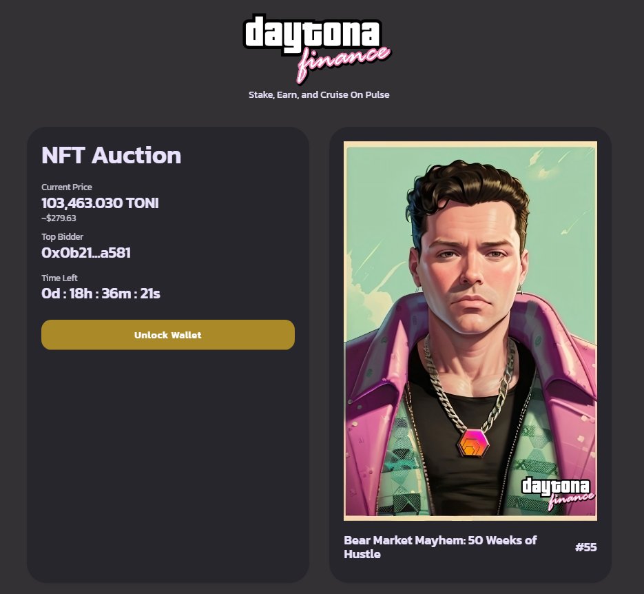 Our latest SOSA #NFT is up for auction Bear Market Mayhem w/ @RichardHeartWin How much do you think it will go for? Could see this one going for a lot👀 Our #NFTs have burnt 10,432,520 TONI btw, & Don't forget⤵️ -TONI auctions every 3 days for SOSA NFTs✅ -Each #NFT
