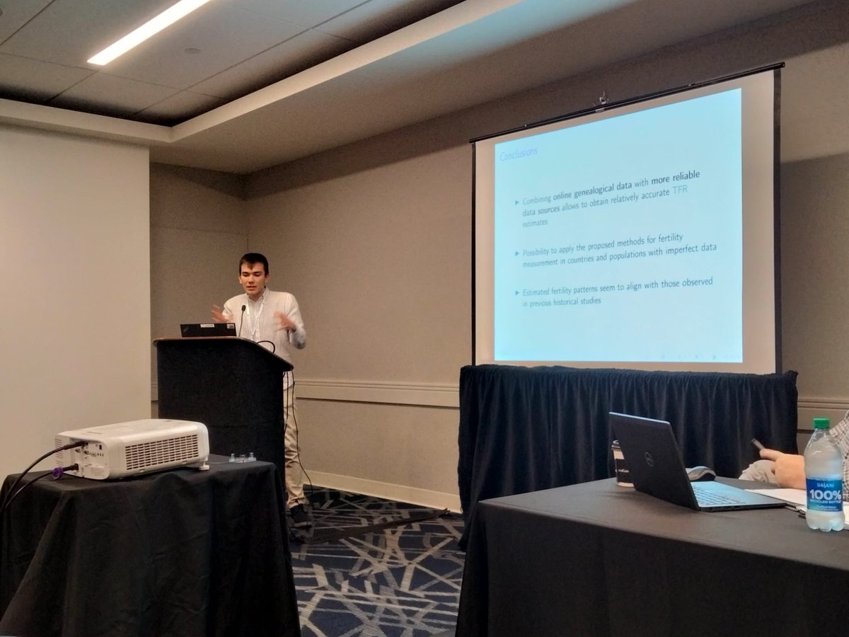 I had an amazing experience at my very first #PAA2024. It was a pleasure to present my paper with @monjalexander and @nicolabarban on estimating fertility from online genealogies. @PopAssocAmerica @ErcGenpop