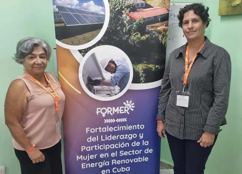 👉🏽El proyecto internacional FORMER (Fortalecimiento del Liderazgo y Participación de la Mujer en el Sector de Energía Renovable en Cuba), de cooperación canadiense, se ejecuta en la provincia de Holguín de manera efectiva. 👇🏽👇🏽👇🏽 juventudrebelde.cu/cuba/2024-04-2… 📷Periódico ¡ahora!