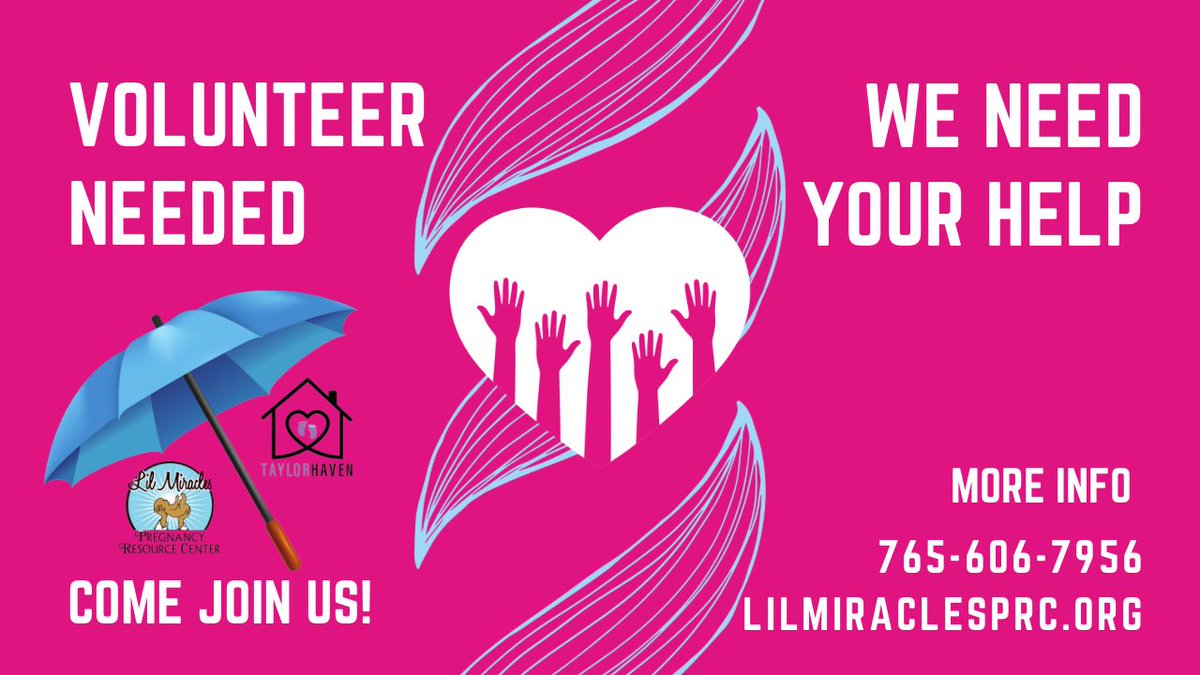 We need your help and want you to be a part of Lil Miracles and A Taylor Haven Maternity Home. 

Join our team. 

#volunteerwithus #volunteer #volunteerwork #VolunteerOpportunity