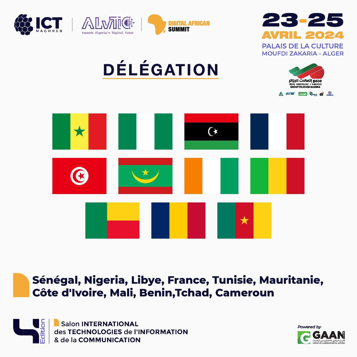 Le génie africain du digital se donne rendez-vous à #Alger du 22 au 23 Avril 2024 pour la 2è édition du <a href="/DAfricanSummit/">Digital African Summit</a> .

#das #ictmaghreb #alvetic #digital #africa #algeria
