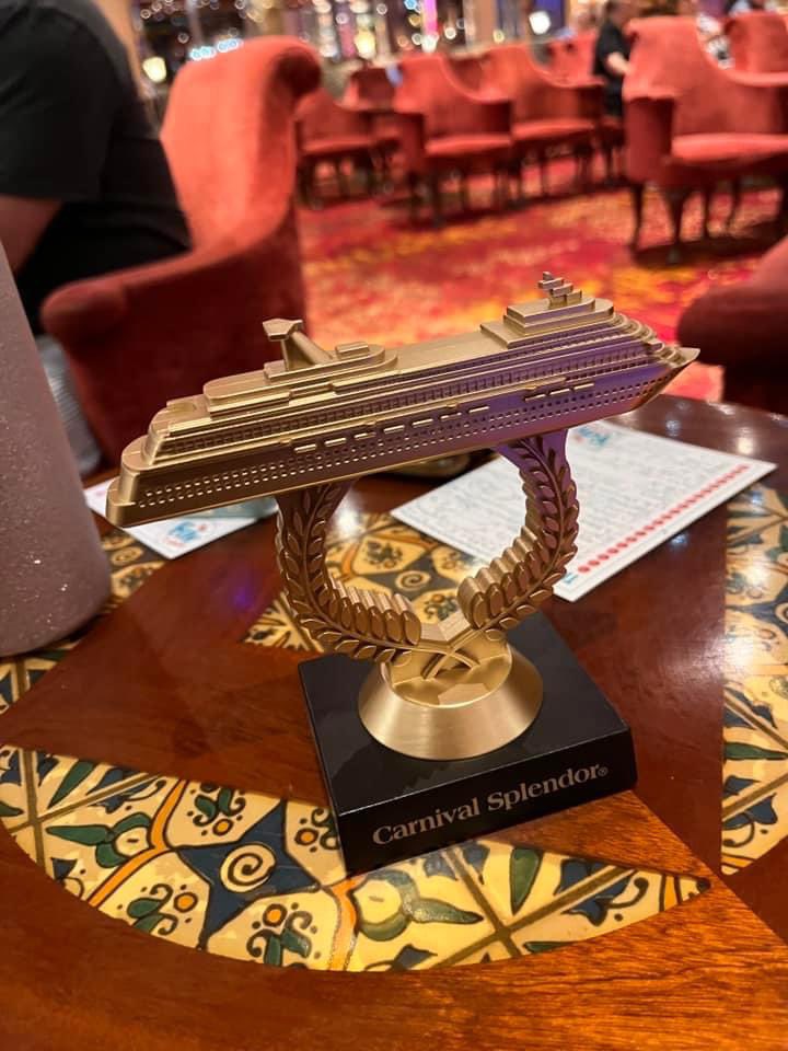 itsF1SKY's tweet photo. So I FINALLY won trivia on the very last trivia we played. Topic: Kath and Kim. 18/20 tied forcing us into sudden death to come out victorious! 💪💪💪 P.S. Kim is 27, Kel buys his bomber jackets from Men’s Land and there were 32 episodes released in total! 🚢 #CarnivalSplendor https://t.co/VTtEfT7DYu
