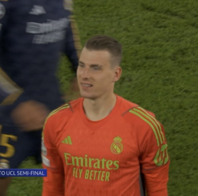 <a href="/MadridXtra/">Madrid Xtra</a> Lunin when he saved Bernardo’s penalty: no smile 

Lunin when he saved Kovacic’s penalty: no smile 

Lunin when Rudiger scored to put Real Madrid through: no smile 

Lunin when he saw his girl in the stands: