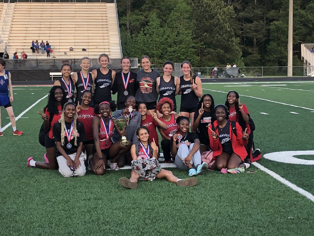 LHSAthl's tweet photo. The Lady Devils win the 2024 8AAAAA Region Track Title! 🏆🏆🏆Congratulations Ladies! @WCSD_GA @Sports_Walton https://t.co/GNgsI3rZRY