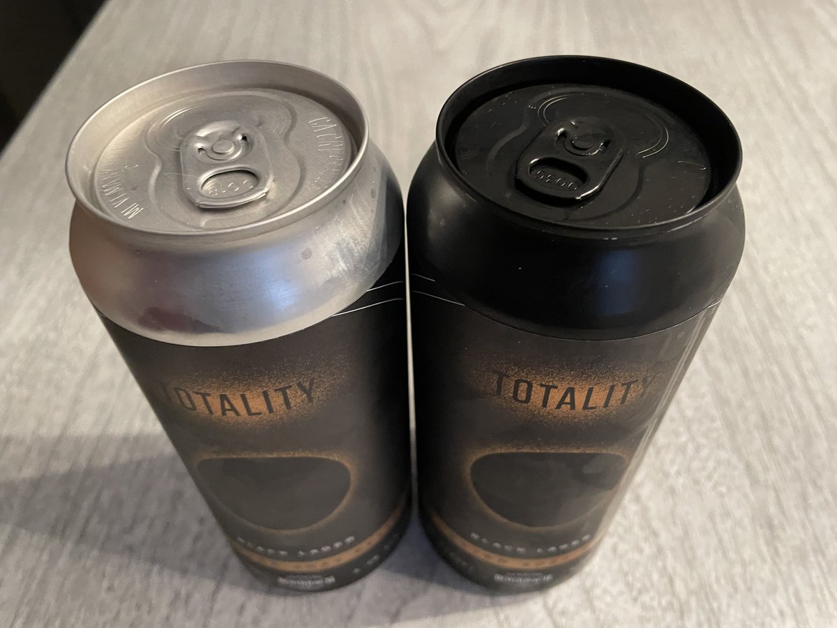 So not all the black lager totality beers have the blacked out top. The collector in me want to save one.