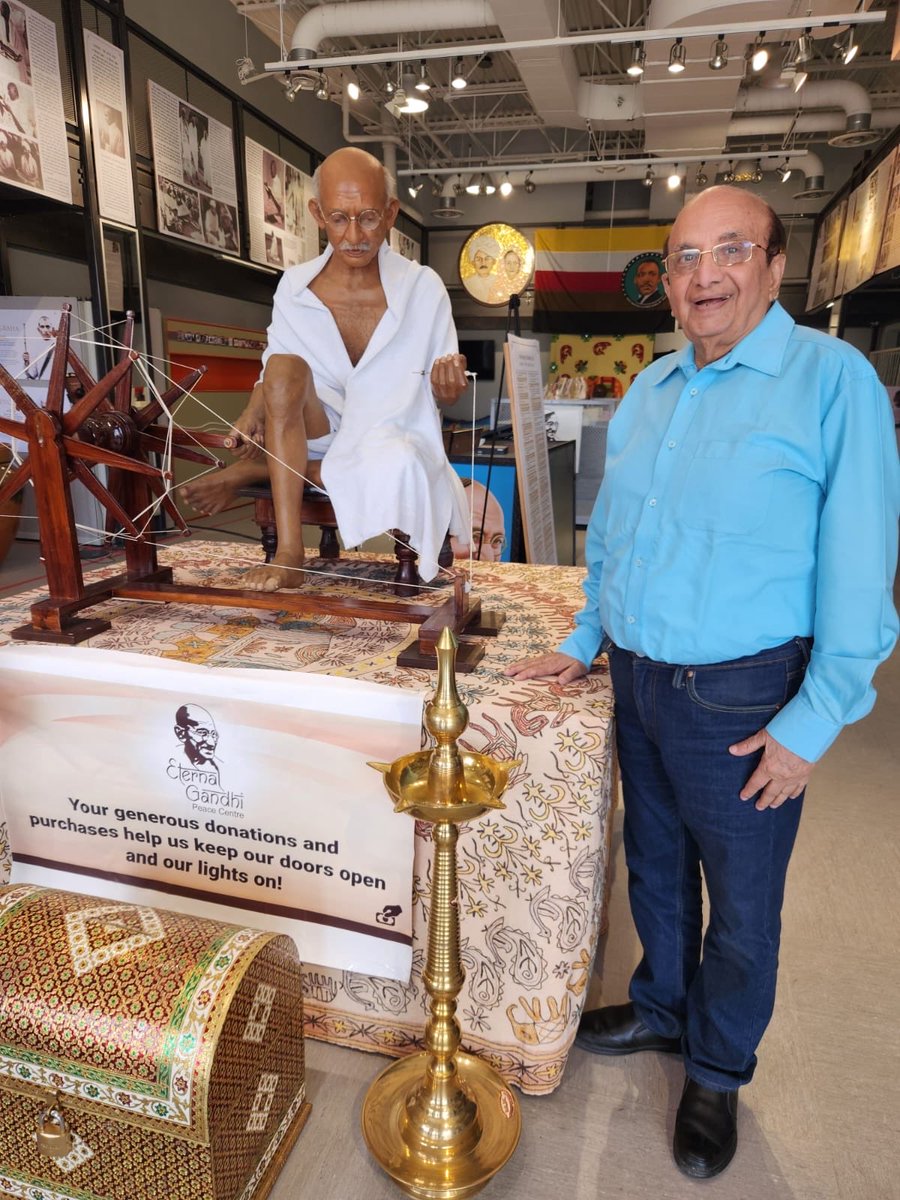 We were happy to visit Eternal Gandhi Peace Center at Atlantic City in USA.The beautiful Center is developed & established by Smt Rajashree Birla through Aditya Birla Group.This speaks volumes of her Love,Devotion &Respect for His philosophy of nonviolence,peace & social justice.