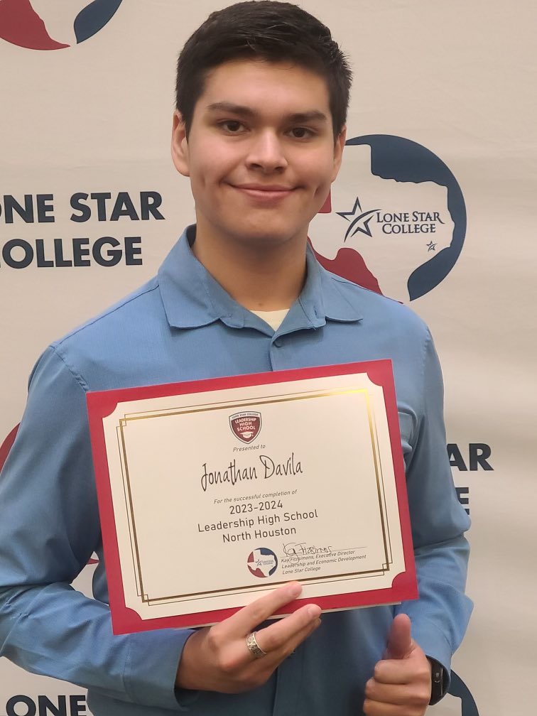 Congratulations to Terence Richardson and Jonathan Davila on completing Lone Star College’s Leadership High School! We’re proud of you! 👏👏🙌