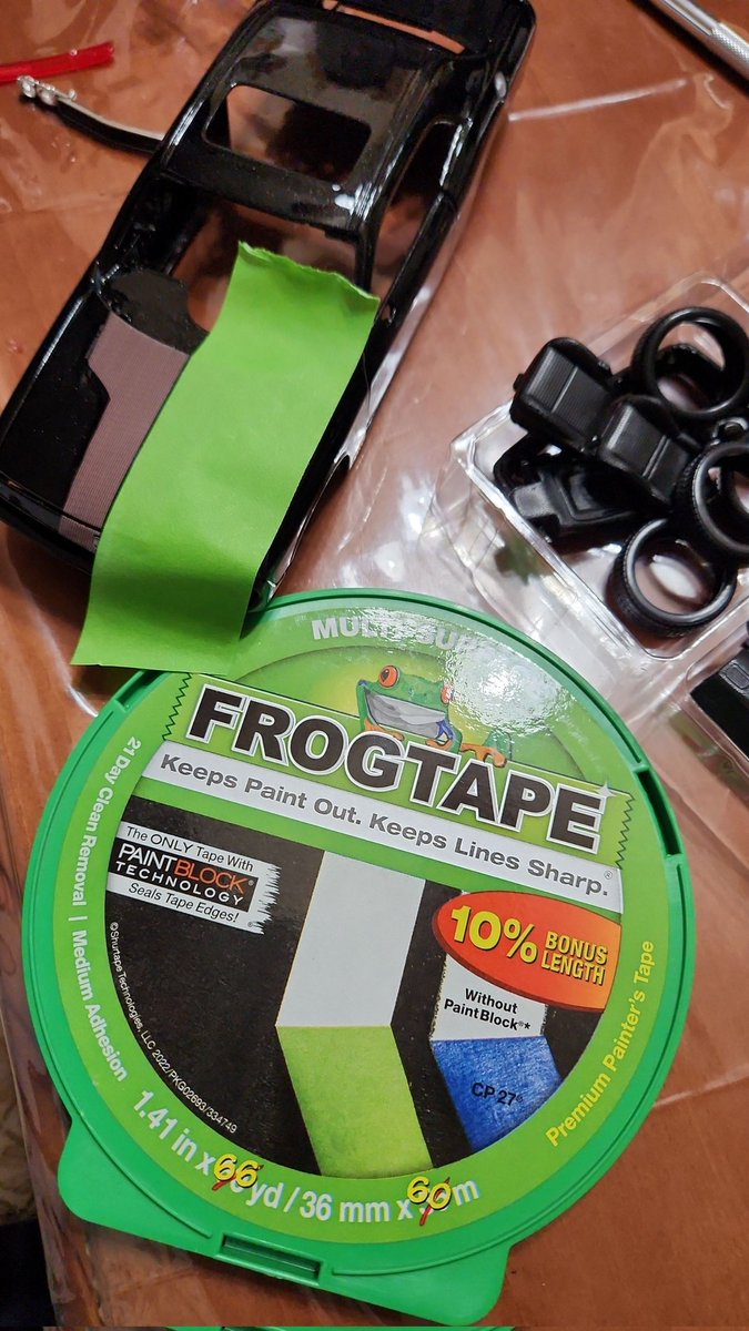 CrisMontano1's tweet photo. @FrogTape I used your product for the first time on one of my model cars. Iused it to mask the stripes on my model. came out really good awesome product works great for model painting. 👍 https://t.co/fyXwFMI9wh