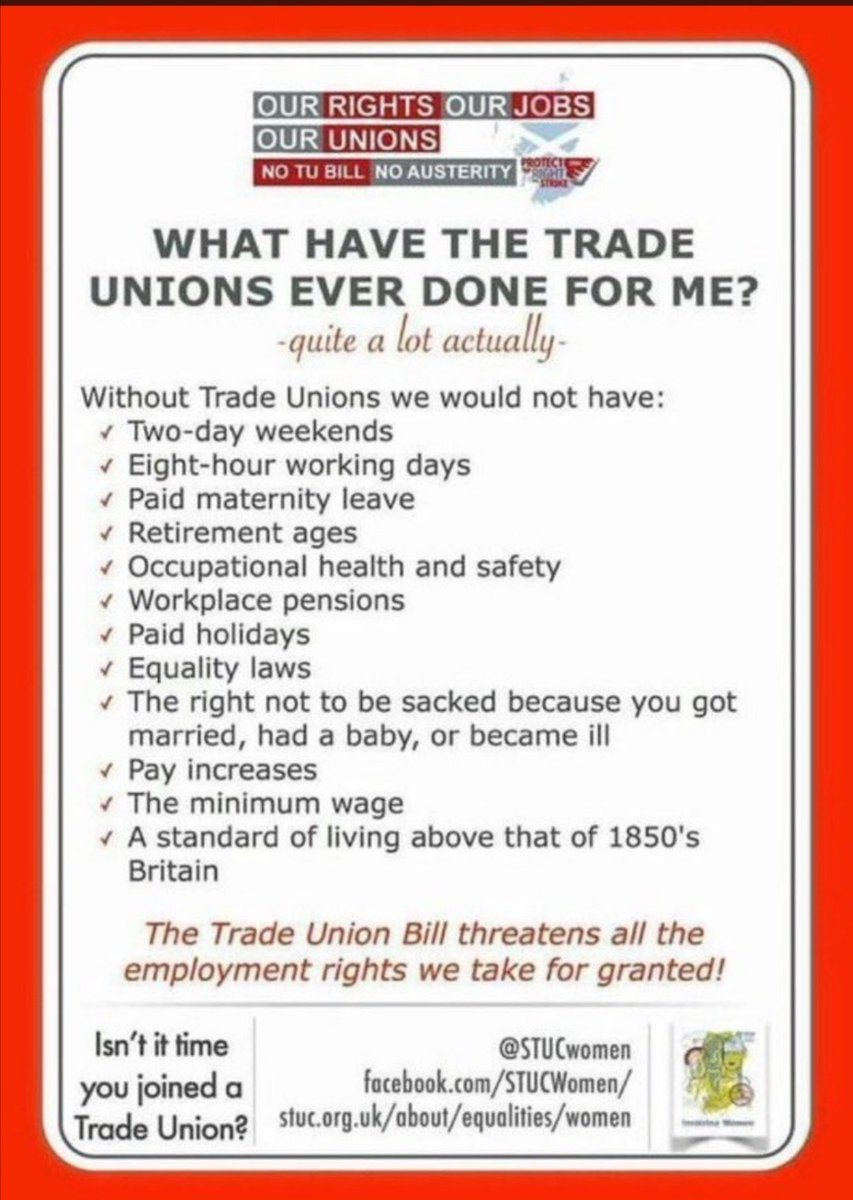 @ElaineDyson1 Happy #SocialistSunday Elaine. #Solidarity everyone ✊ #JoinAUnion 💪 @BIUKTradeUnions