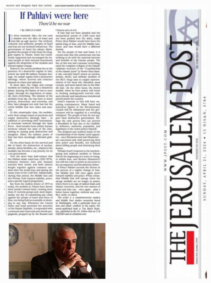 If Pahlavi were here, There would be No War!

Opinion: @EQfard |via @Jerusalem_Post

@PahlaviReza |#Iran| #Israel| #MiddleEast|