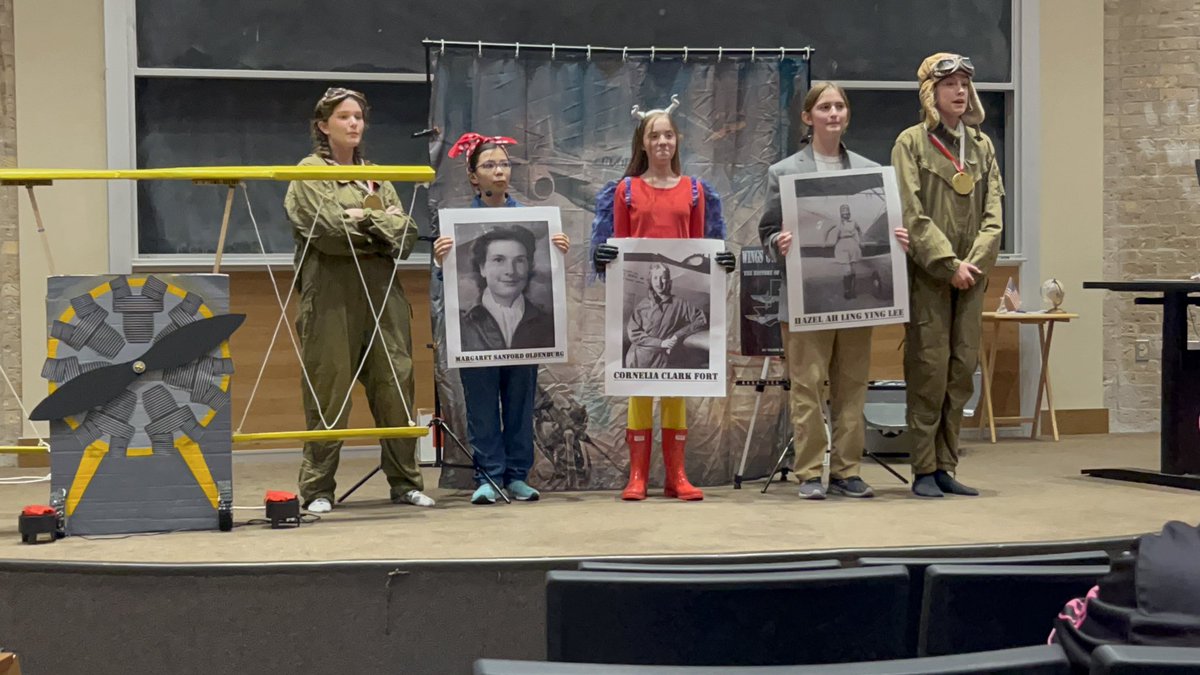 CoachMoltz's tweet image. 🥈at State and headed to NATIONALS! 
Strong performance recognizing the Wasps contributions during WWII.🪖🇺🇸
Way to go Bobcats! 
#CSISD @CSISD @AMCMSBobcats