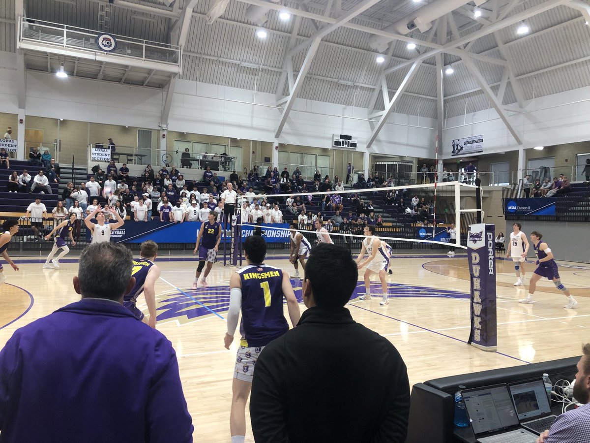 Set 2 goes to Cal Lu. Long way to go. #GoKINGSMEN #OwnTheThrone