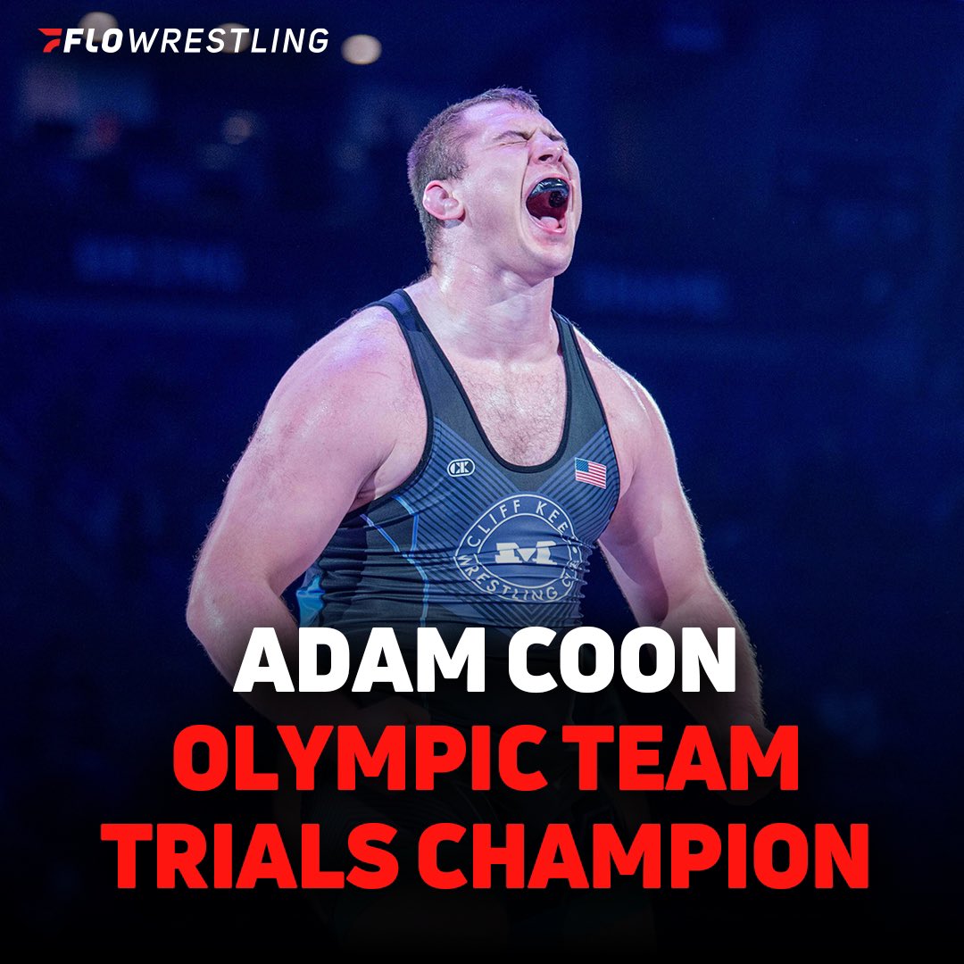 Adam Coon has PUNCHED his ticket 🎟️ to the 2024 Paris Olympics after defeating Cohlton Schultz in three matches in the Greco-Roman 130-kilogram series.