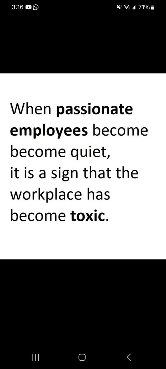 thedawning1's tweet photo. Toxic work cultures destroy employees.  When you are entrusted with people's lives...lead in such a way that every employee has dignity.  #toxicworkcultures https://t.co/k15BfyH3YY