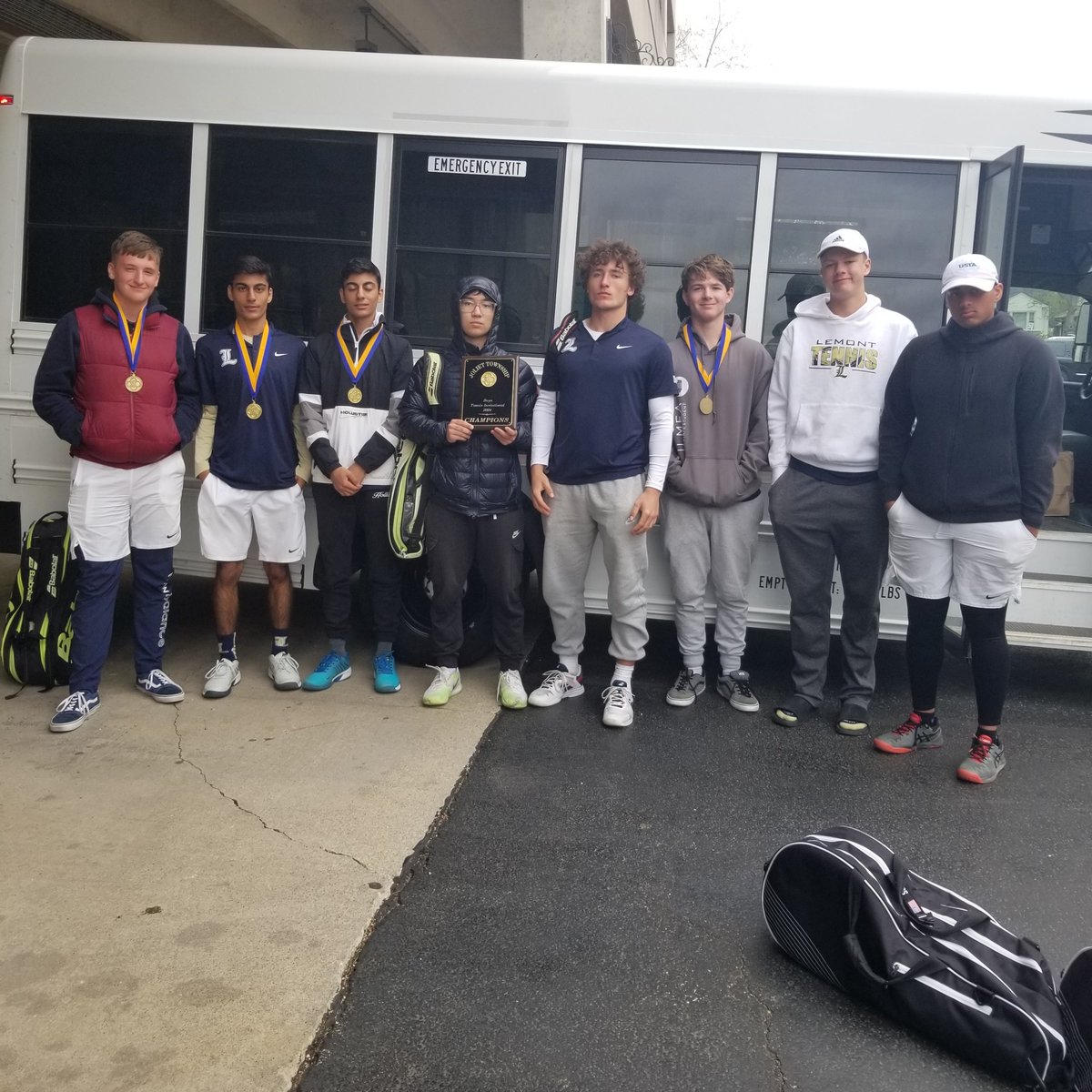 Lemont wins the Joliet Varsity Invite for a third straight year with 4 divisions taking 1st place! Terrific tennis today and more is ahead! #WeAreLemont