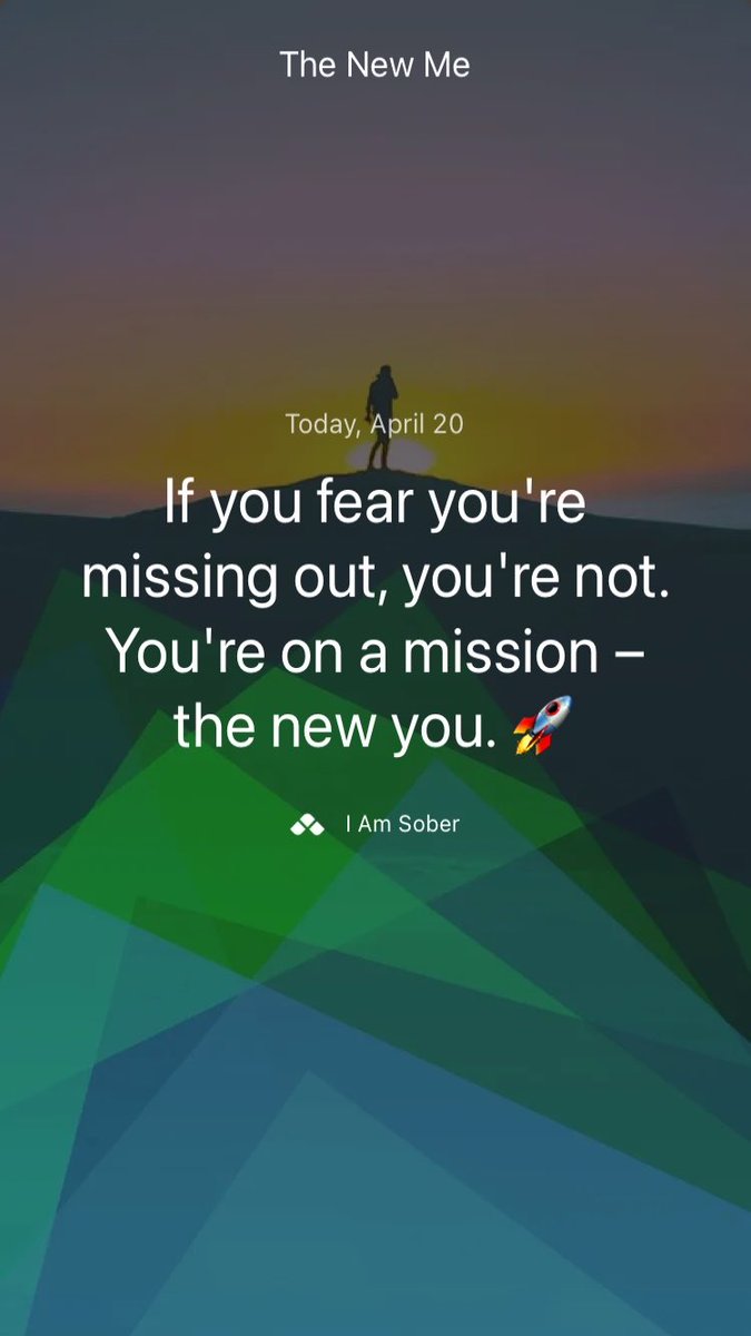 If you fear you're missing out, you're not. You're on a mission – the new you. 🚀 #iamsober #RecoveryPosse