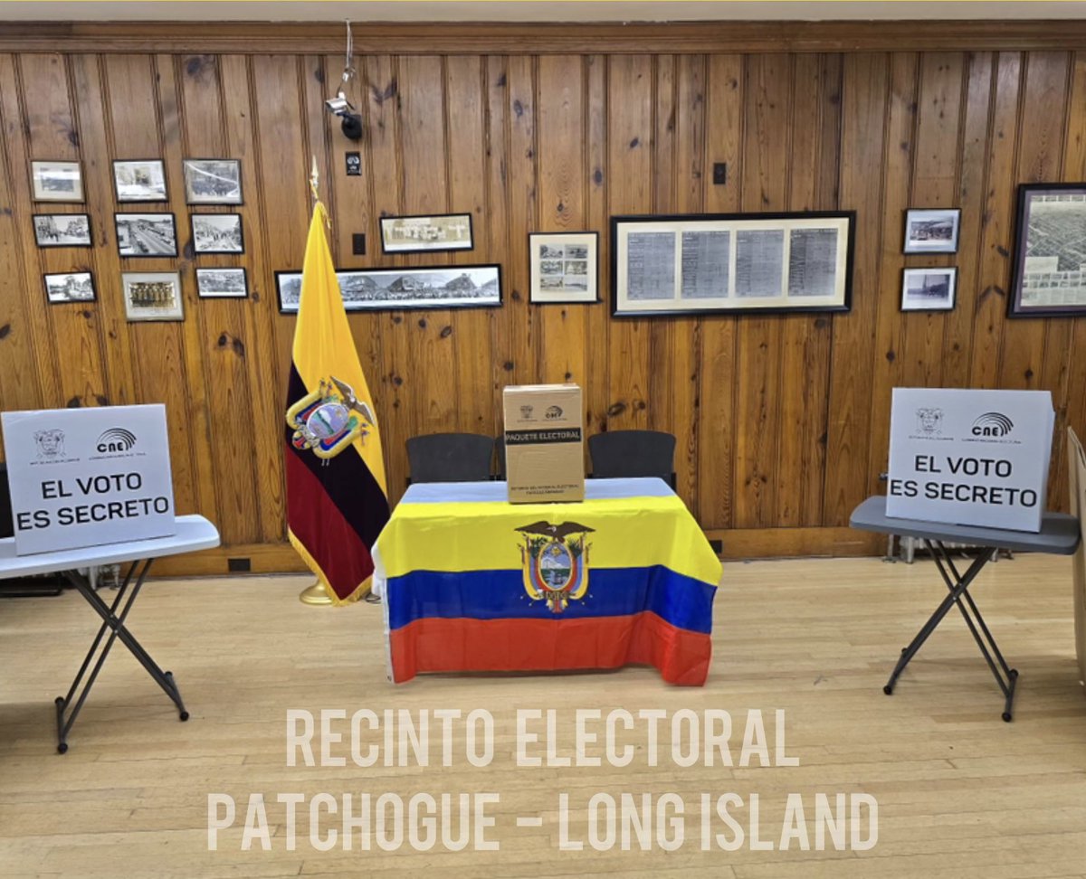 CEcuNuevaYork's tweet photo. 📍NUEVA YORK 🇪🇨

Listos ✅ | 4 RECINTOS ELECTORALES

#ReferéndumYConsulta2024 🗳️ https://t.co/IKWzPUFYHB
