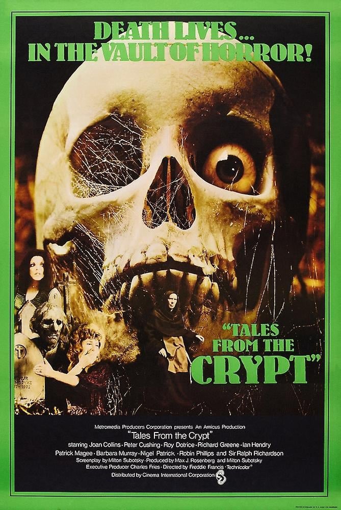 Today’s Movie: 1972 Tales From the Crypt. With Joan Collins and Peter Cushing. #horror #eccomics #TalesFromTheCrypt