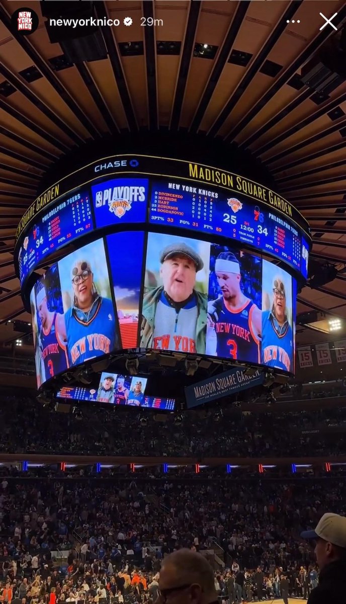 Cabtivist's tweet photo. I have dropped many a passenger off at the Garden and now up on the Jumbotron https://t.co/OWhZnjtm1V