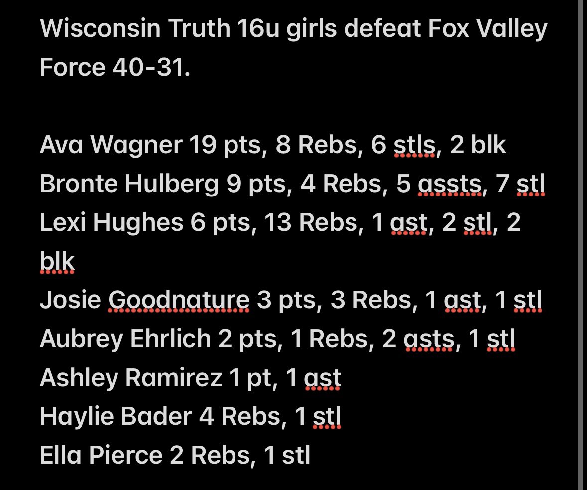 Wisconsin Truth 16u girls finish pool play at USJN Windy City Classic 3-0

<a href="/USJN/">USJN</a> <a href="/PGHCircuit/">Prep Girls Hoops Circuit 🏀</a> <a href="/PGHWisconsin/">𝐏𝐫𝐞𝐩 𝐆𝐢𝐫𝐥𝐬 𝐇𝐨𝐨𝐩𝐬 𝐖𝐢𝐬𝐜𝐨𝐧𝐬𝐢𝐧</a> <a href="/JrAllStarWI/">Wisconsin Jr. All-Star GBB</a> <a href="/TheMRR7/">The Midwest Recruiting Resource</a> <a href="/MHS_Girls_/">Midwest Hoops Spotlight</a> <a href="/PriceJameson1/">Jameson Price</a> <a href="/MasonHAsher/">Mason Asher</a> <a href="/FiveStateHoops/">Chuck Thompson</a> <a href="/BradyJ_Peterson/">Brady Peterson🇵🇷</a>