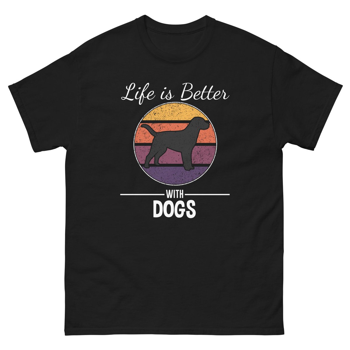 LIFE IS BETTER WITH DOGS simpleeapparelstore.com/products/life-… #dogsoftwitter