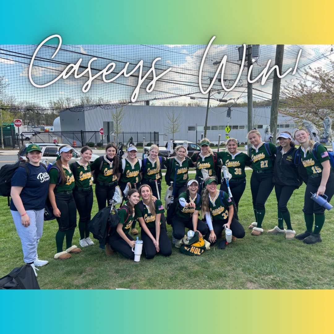 CASEYS WIN 4-1 Today vs. Livingston in the Black and Gold Invitational Hosted by Cedar Grove! @RBCCaseys @ShoreConfSB @Jake_Aferiat @JakeMatson @nj_athletics @JSZ_Sports @RBCfalcok