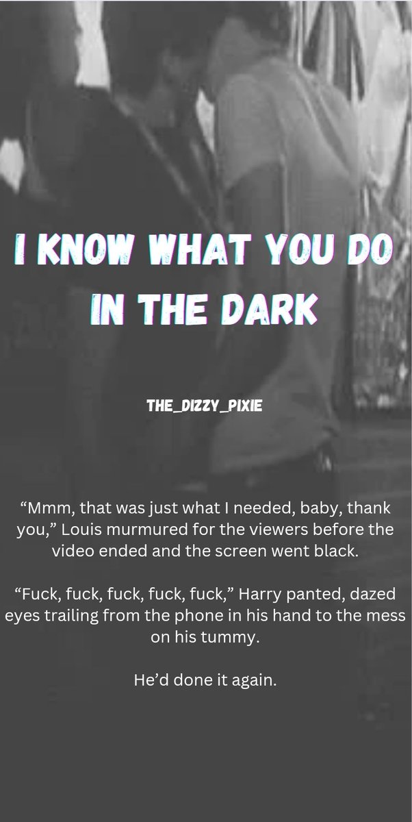 The_Dizzy_Pixie's tweet photo. Coming soon for the @OVerseFicFest
I Know What You Do In The Dark
#overseficfest #OVFF #ficfest #larrystylinson https://t.co/4TahEsHSPU