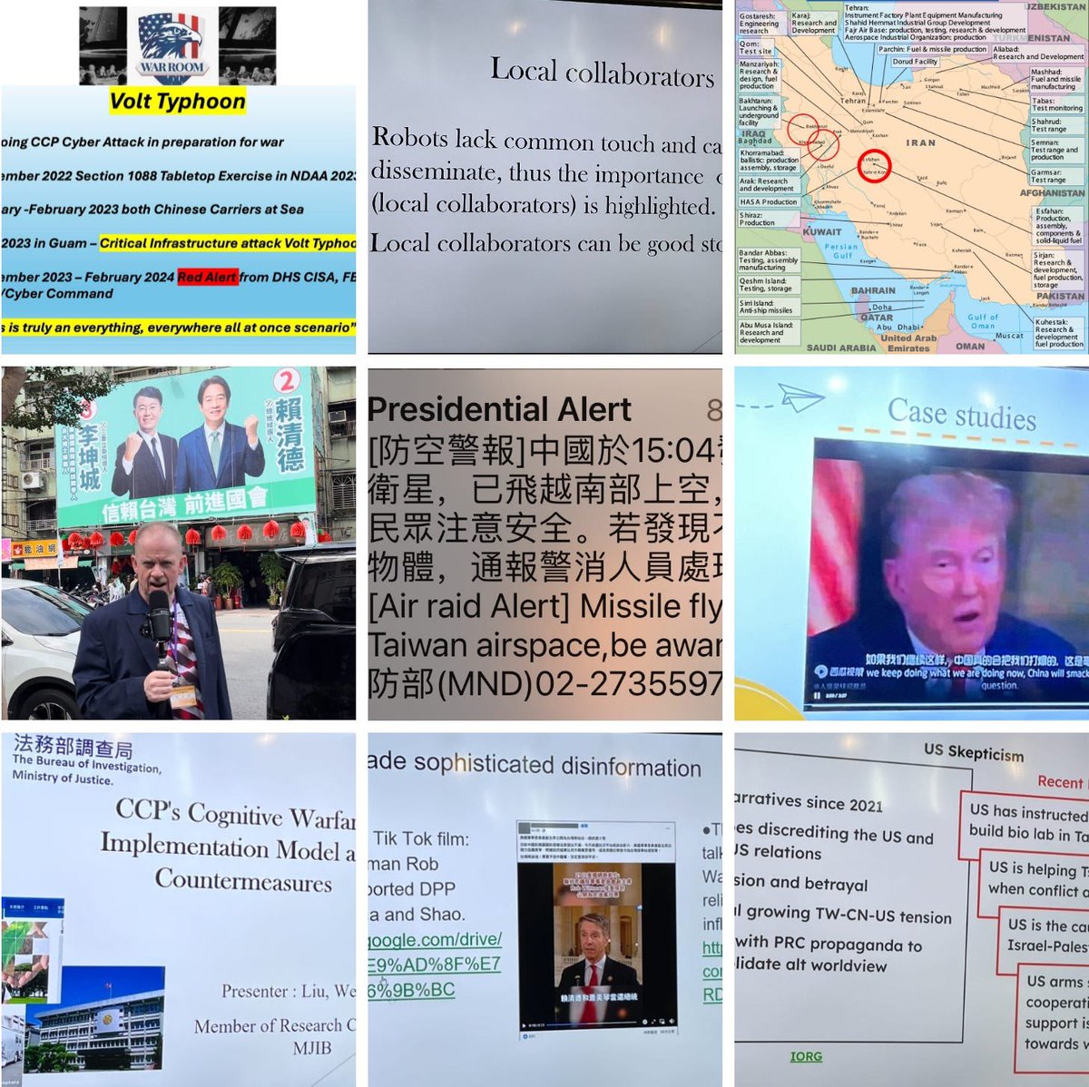 Volt Typhoon and Taiwan Election Slides from Warroom Las Vegas and Friday's show A full throated Chinese Cyber Attack is in progress —Colonel (Retired) John Mills Publicly announced in May 2023, the Chinese are pre-planting malware en masse to disrupt and disable our critical