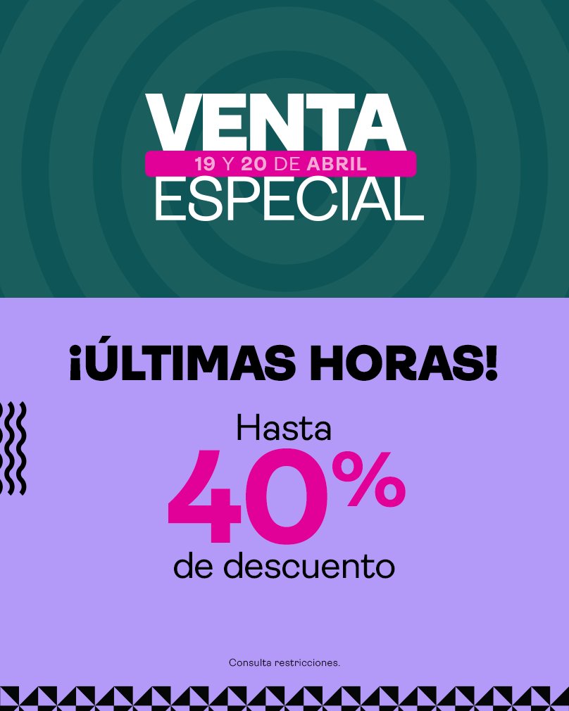 Dile adiós a la Venta Especial👋😔 🚨¡Aprovecha las últimas horas de Venta Especial!⏱️ Hasta 40% de descuento ¡Compra ya! liverpool.onelink.me/GNnO/gf5nt5ic #TodoenLiverpool y #EsParteDeMiVida