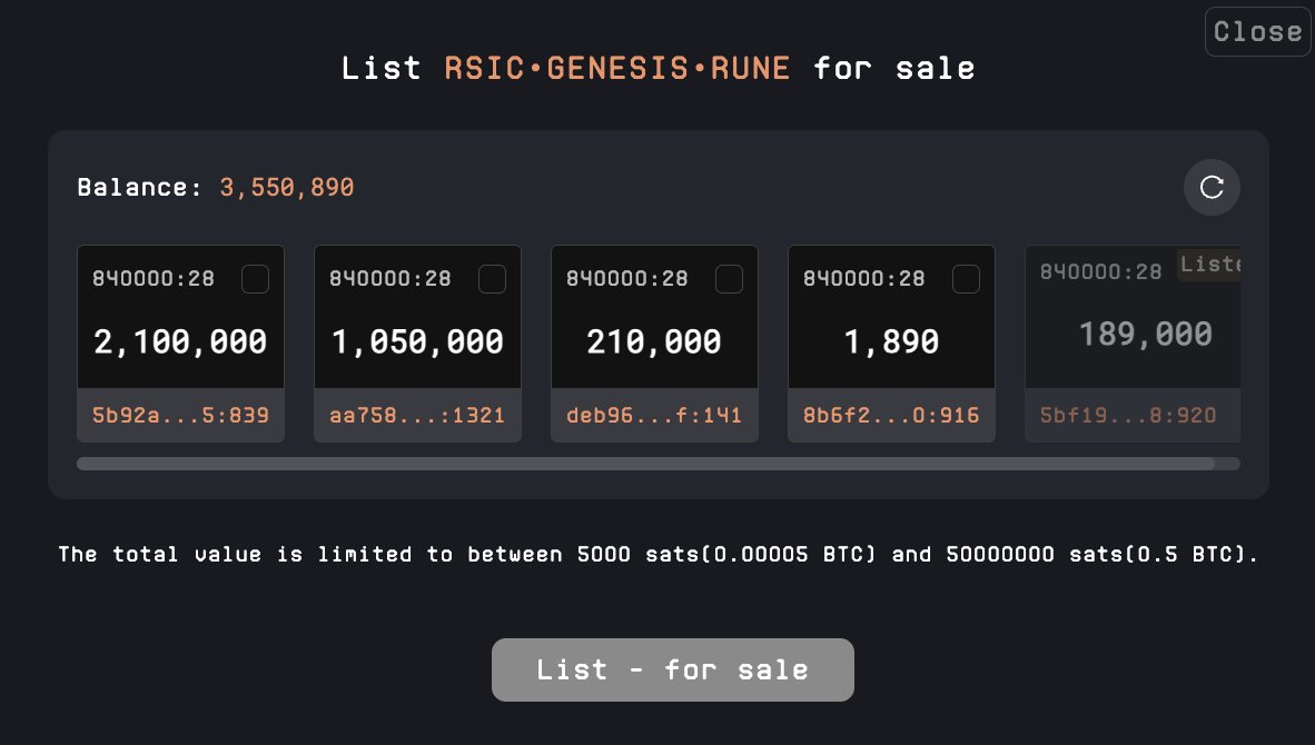 It looks like the RSIC airdrop has all been sent out.

Floor has dipped to 25 sats (about 2 cents) but I think we see a reversal momentarily as the dust settles.