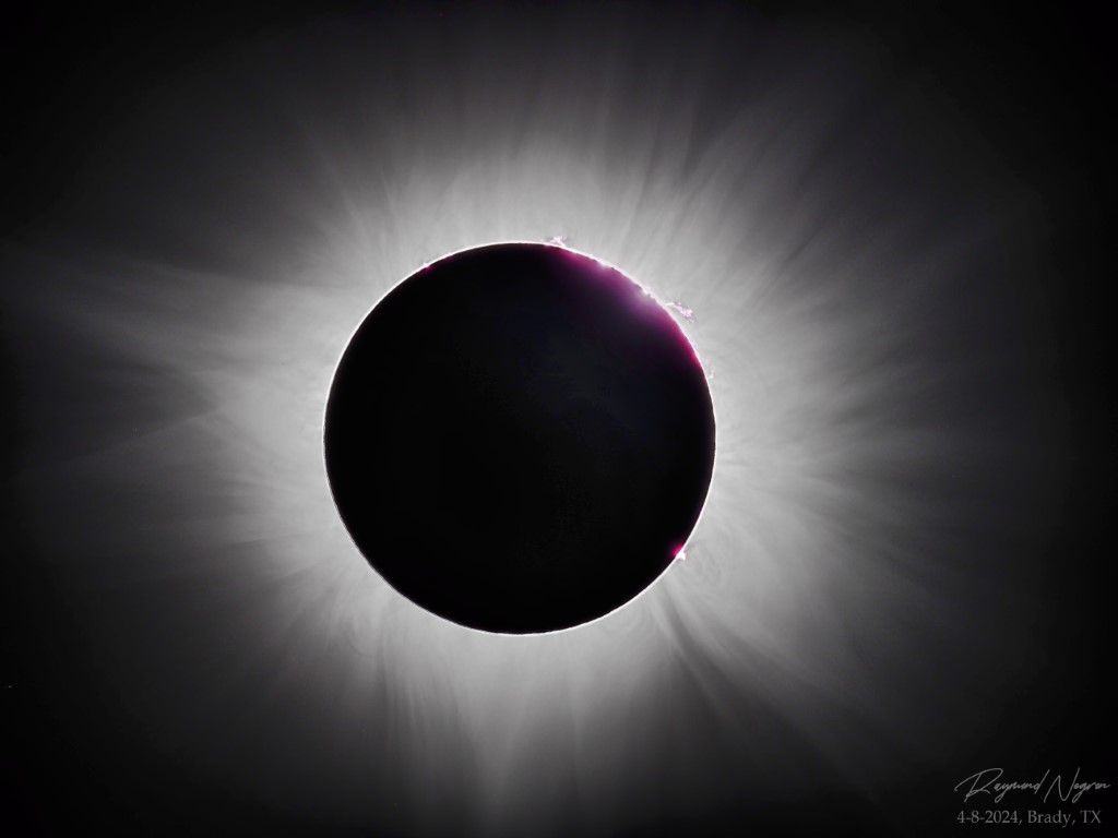 raymnegron's tweet image. Totality! April 8th 2024 Total Solar Eclipse from Brady, Texas
Camera: OM System OM5
Telescope: Astro-Physics Stowaway
Mount: iOptron HAE29
Tripod: Carbon Fiber Artcise AS95C
#Eclipse2024 #eclipsetotal #totality #OMSYSTEM #Astrophysics #hae29 #solareclipe2024