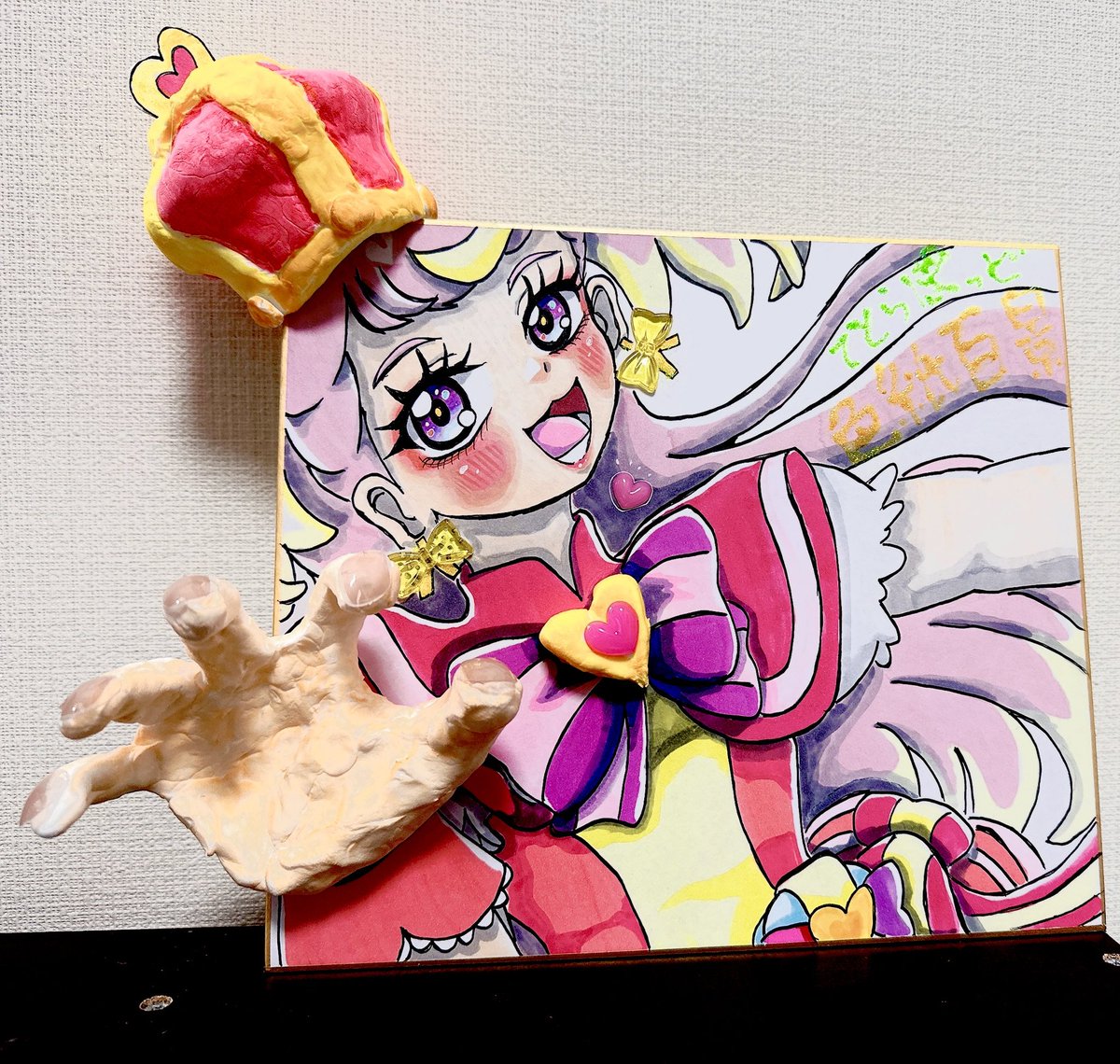 「色紙百景できたけど何だこれはモノホンは会場で見てくれ#レイフレ30 #レインボー」|あらんぷのイラスト