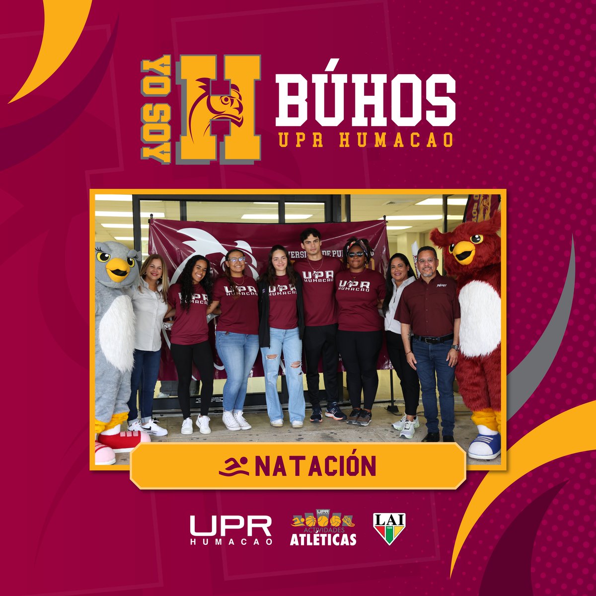 🏊Hoy nuestros atletas del equipo de Natación comienzan su participación en el Campeonato de Natación.

¡Apoyemos a los nuestros! 🦉

#SiempreBúhos @DeportesUprh