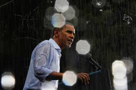 Rain didn't stop Obama.