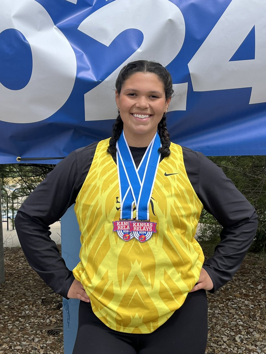 CoachJRusthoven's tweet photo. No better way to prepare for the stretch run of the season than at the @KU_Relays. Big improvements and in another Elite field. So proud of this girl! Huge deal to make the finals and come home with hardware in one event, let alone both events. Great momentum to build on! #LND https://t.co/dKc4caBJp5