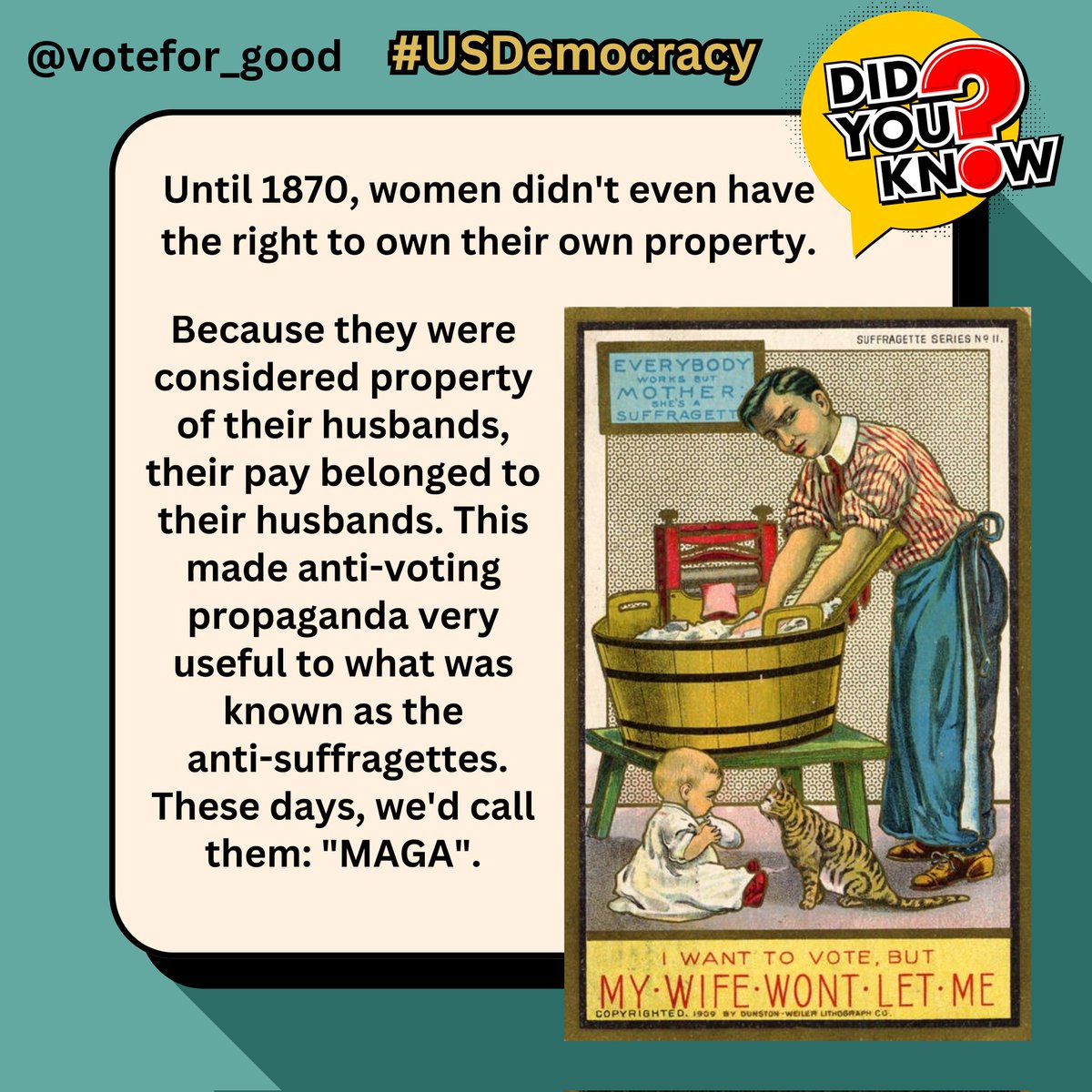 This is 2024. Women are not someone else's property and we must ELECT representation that trusts us to make our own healthcare decisions. It's as simple as that, stay out of our wombs! We are not chattle and we won't go back! #USDemocracy