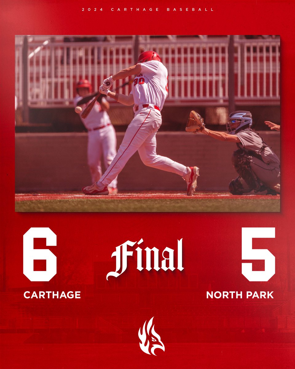 🔥 BIRDS ON TOP 🔥 Carthage gets the weekend sweep over North Park!!! #FuelTheFlame // #BirdsOnTop