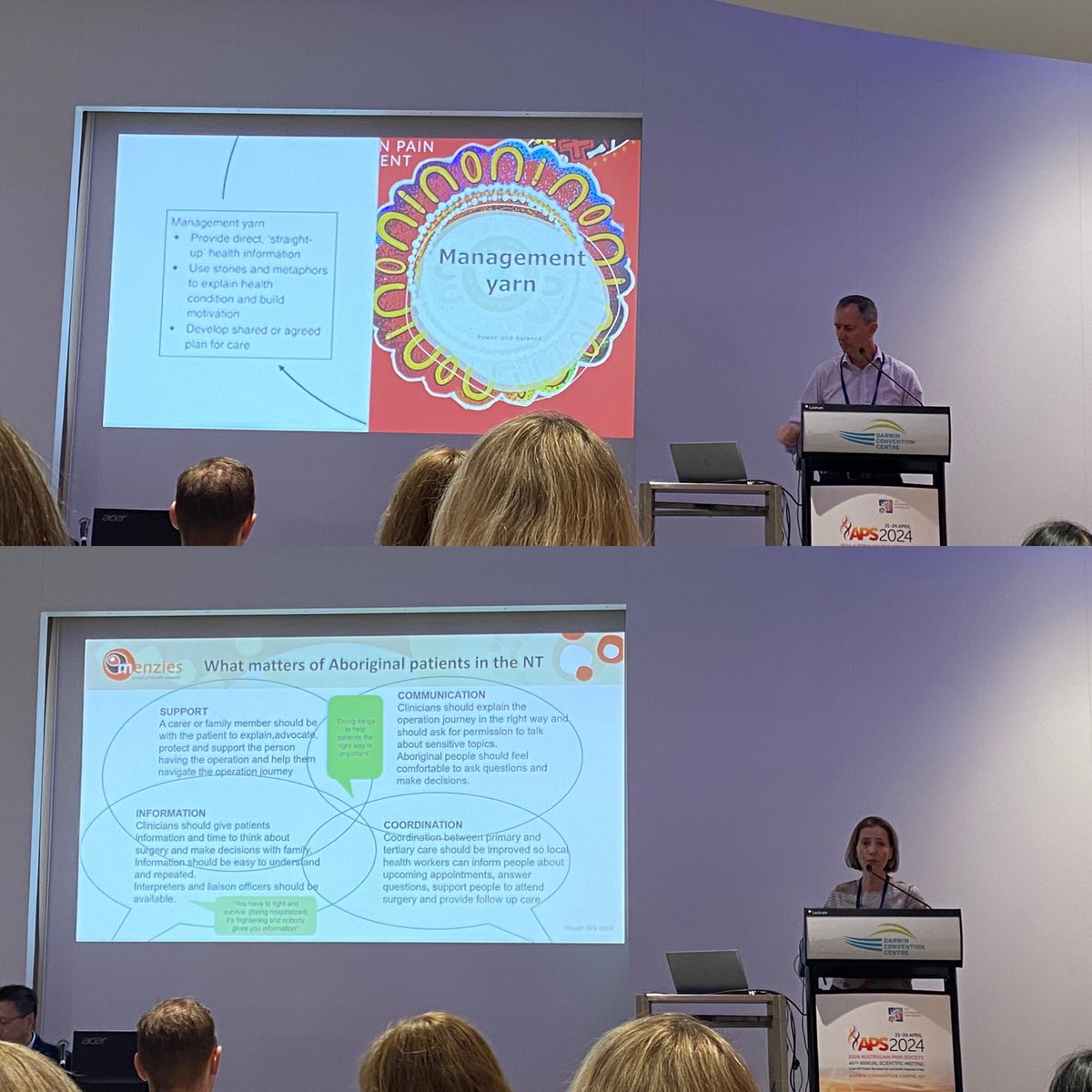 How to make #pain services more #culturally sensitive to the needs of our First Nations people. Some very practical advice at #AusPainSoc @AusPainSoc meeting in #Darwin