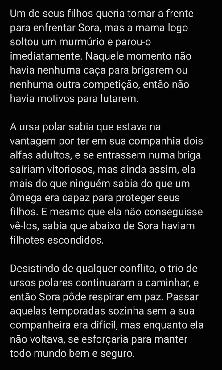 Resolvi escrever essa ceninha aqui do neida só pra passar o tempo. 'O dia que a Sora selvagem encontrou o trio de ursos polares'. 🐻‍❄️