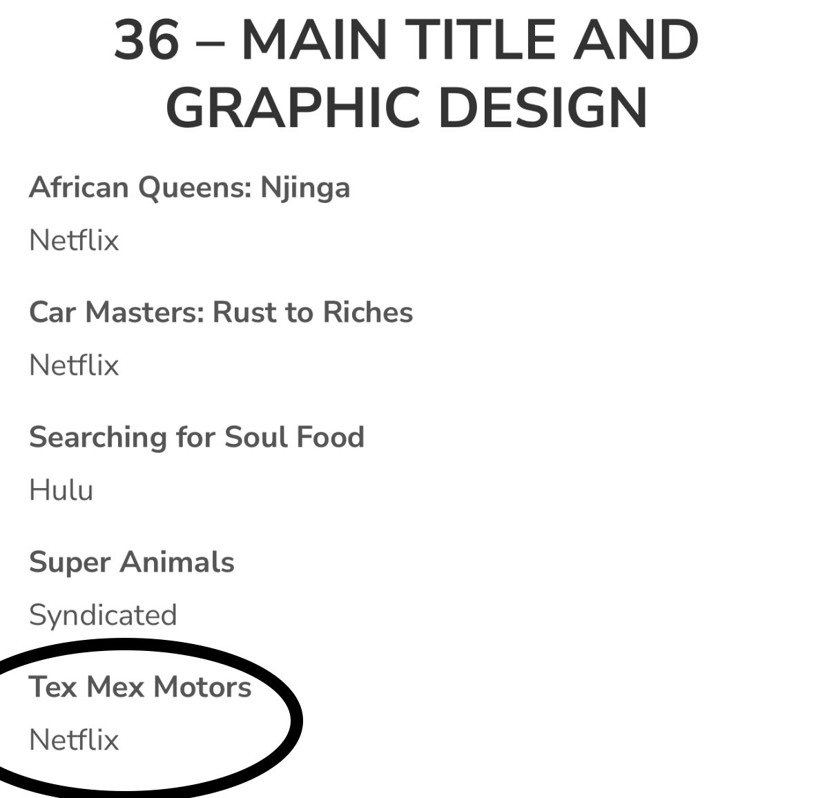 Sooo, this just happened… my show has been nominated for an Emmy. 🙌🏻🙌🏻