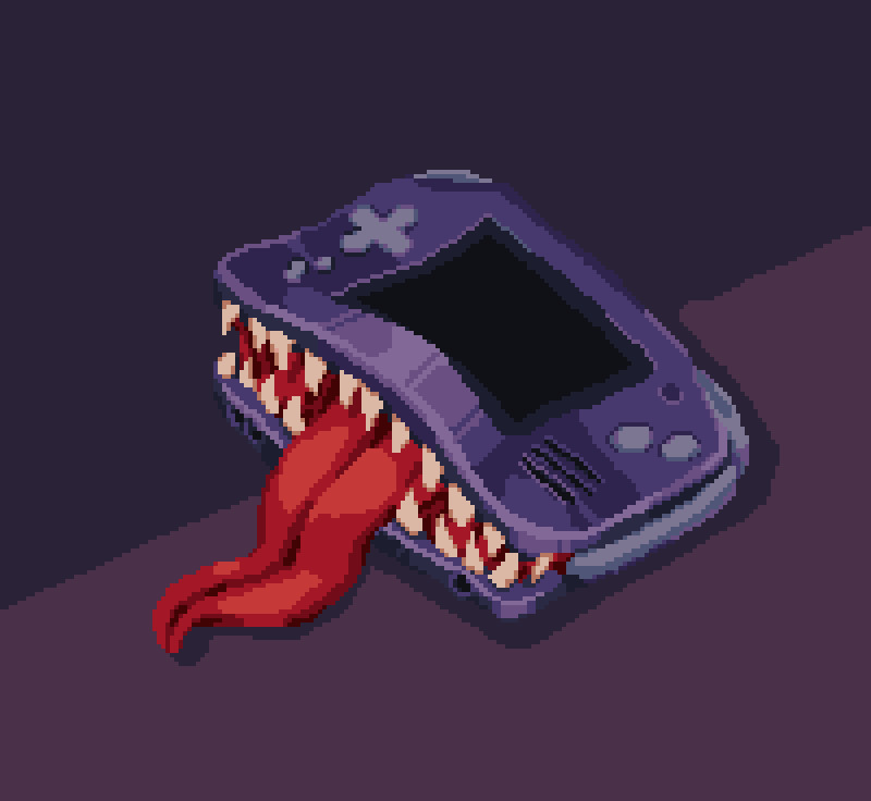 colbrue's tweet photo. sus gameboy 

#FakeConsole #pixelart #pixel_dailies #ドット絵 https://t.co/0bXdjfLqUv