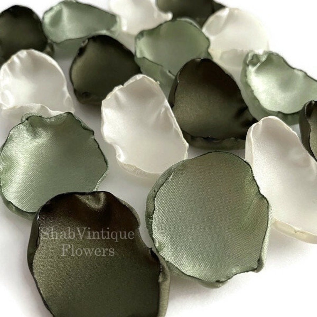 Wedding Decor, Sage green, Deep olive, and Ivory flower petals, Wedding Aisle Decor, First Birthday Photoshoot Decor by ShabVintiqueFlowers dlvr.it/T5nTKn #weddings #bridalshower #weddingaisledecor #flowers #microwedding #miniwedding #bridetobe2025 #groomtobe2025