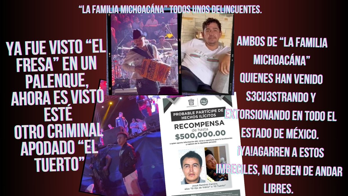 sonrisas2024's tweet photo. #familiamichoacana  ya es más vista como delincuentes numero uno, y más que estos "criminales" se quieren dar la vida de reyes, tarde o temprano estar tras las rejas. @SinEmbargoMX @AristeguiOnline @Foro_TV @FGEGuerrero @nytimes @grillonautas @lajornadaonline #FGR https://t.co/chbuqQFZxw