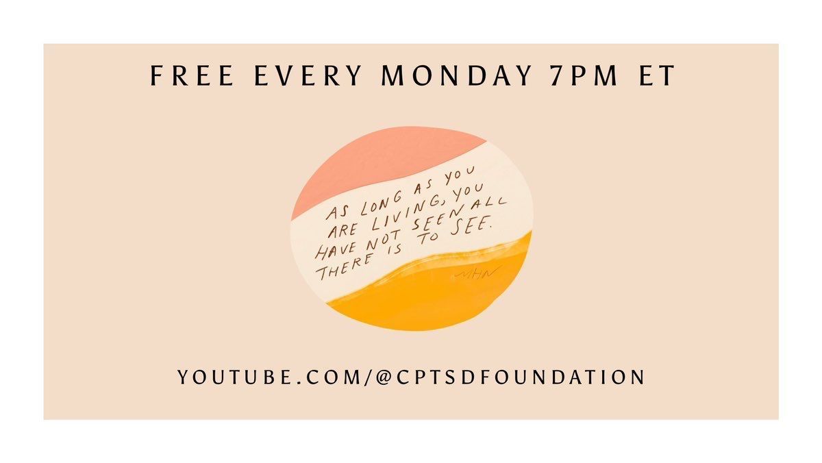 Our YouTube open discussion on Healing CPTSD continued this week, with our community looking at how trauma survivors can choose to welcome grace in the present moment and manage triggers to feel safe in our own bodies. buff.ly/3xwRO3G