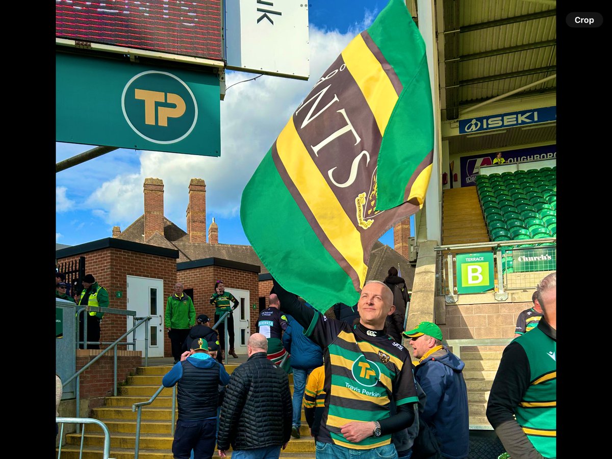 .. flag flying high and proud today after that win ! 🌑🟢🟡 @SaintsRugby have something special going on right now with Phil Dowson, the coaching staff and the whole squad ! 🙌 Believe, confidence, energy and momentum don’t just happen ! ✅ Great time to be a Saints fan 😇🏉