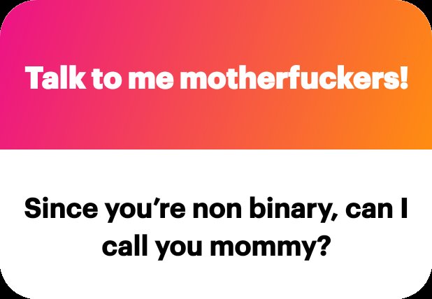 YES PLS I LIKE BEING CALLED MOMMY