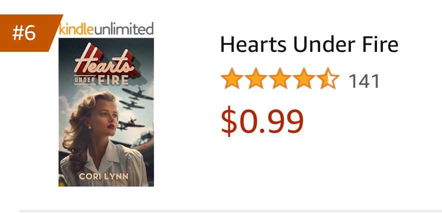Thanks to everyone who shared my book today on social media. It’s now hit the top 10!!

Buy your copy here: 
a.co/d/16a7qo1

#Hearties #HeartsUnderFireNovel