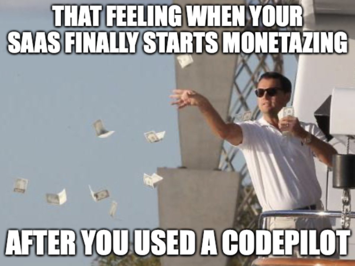 codepilotsaas's tweet photo. Launch fast. Earn fast!💰💸💵🤑

https://t.co/ucEtbCBZzO

#saasbenefits #codepilot https://t.co/1JNJ4B1iau